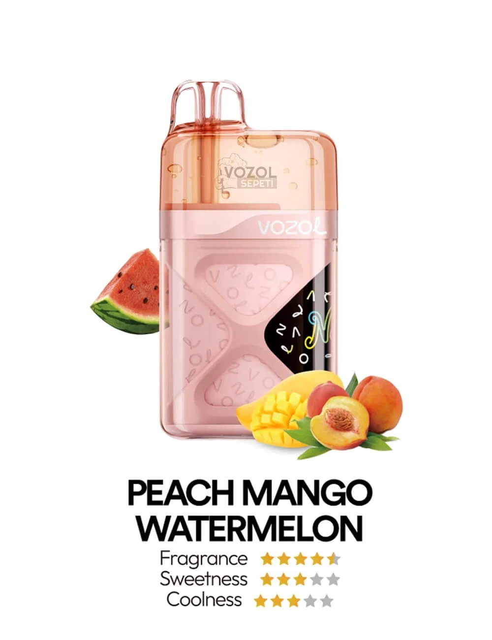 Vozol Neon 60000 Peach Mango Watermelon